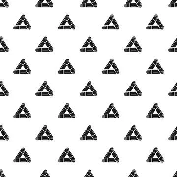 Team hands forming unity partnership triangle pattern Stock Illustration