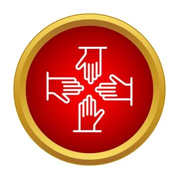 Team hands joining a collaborative teamwork concept 스톡 일러스트