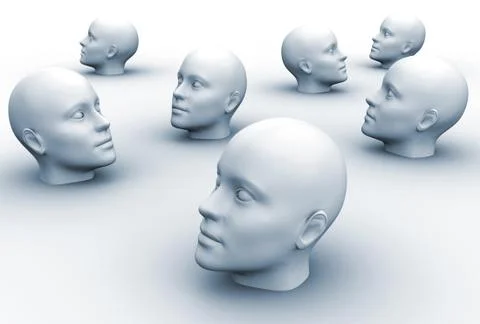 Team head Stock Illustration