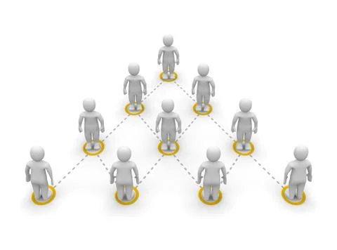 Team hierarchy Stock Illustration