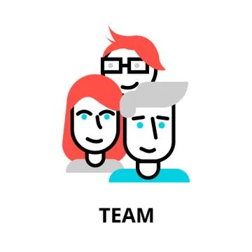 Team icon, for graphic and web design Stock Illustration