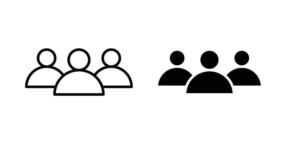 Team icon graphic design. web icons vectors Stock Illustration