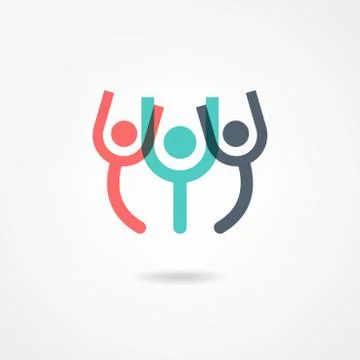 Team icon Stock Illustration