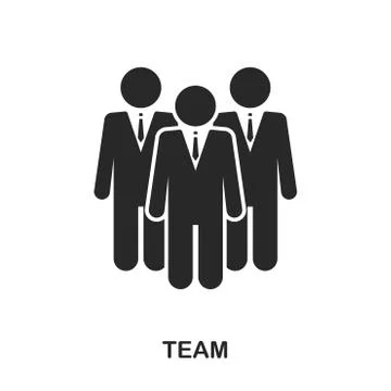 Team icon. Line style icon design. UI. Illustration of team icon. Pictogram Stock Illustration