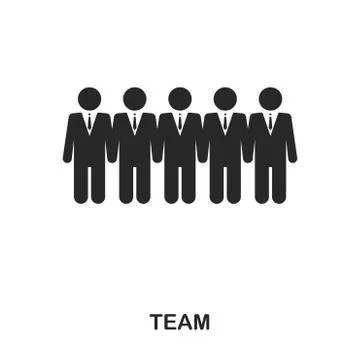 Team icon. Line style icon design. UI. Illustration of team icon. Pictogram Stock Illustration