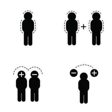 Team icon set Stock Illustration