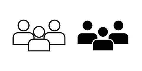 Team icon vector art Illustrations Stock Illustration