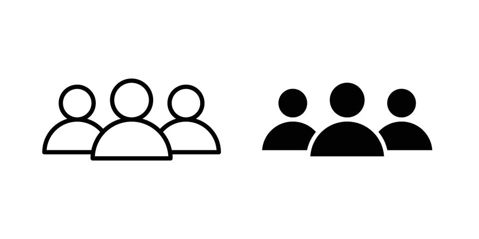 Team icon vector design illustrations Stock Illustration