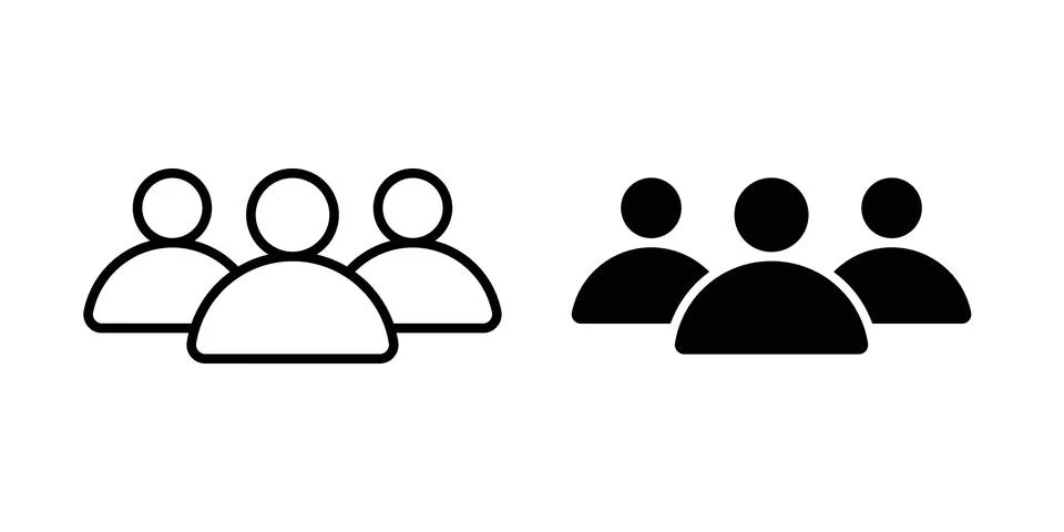 Team icon vector, illustration icon set Stock Illustration