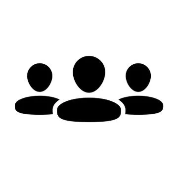 Team Icon Vector User Group of Business People Pictogram illustration Stock Illustration