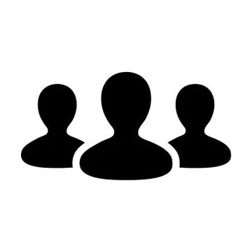 Team Icon Vector User Group of Business People Pictogram illustration Stock Illustration