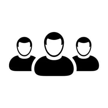 Team Icon Vector User Group of Business People Pictogram illustration Stock Illustration