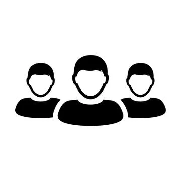 Team Icon Vector User Group of Business People Pictogram illustration Stock Illustration