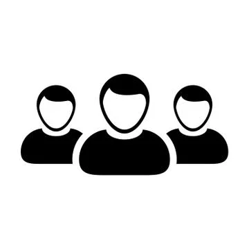Team Icon Vector User Group of Business People Pictogram illustration Stock Illustration