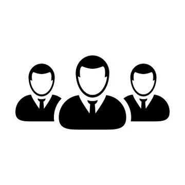 Team Icon Vector User Group of Business People Pictogram illustration Stock Illustration