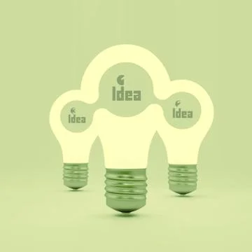 TEAM. Idea concept.  3d vector illustration Stock Illustration