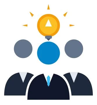 Team Idea Generation Vector Illustration Business Innovation Concept Commer.. Stock Illustration