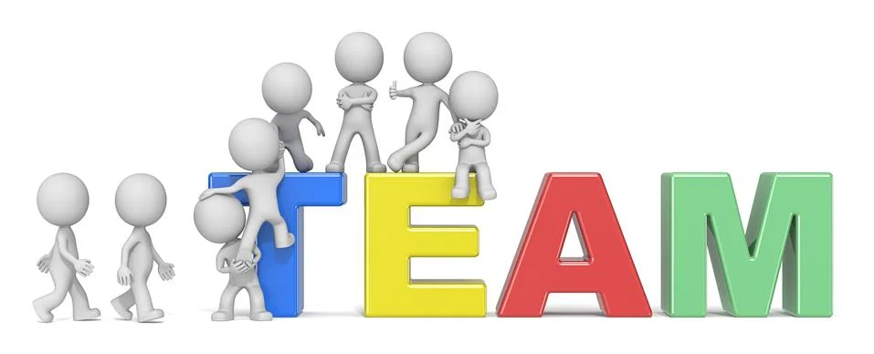 The Team. Stock Illustration