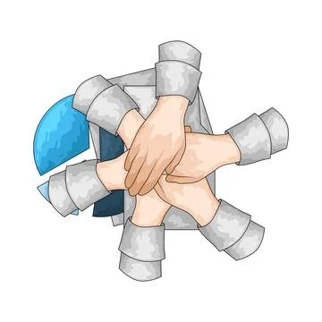 Team illustration Stockillustratie