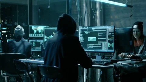 Team of Internationally Wanted Teenage Hackers Bring Advanced Ransomware Attack  Stock Footage