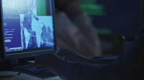Team of IT Professionals are Working at Night Stock Footage 47006112