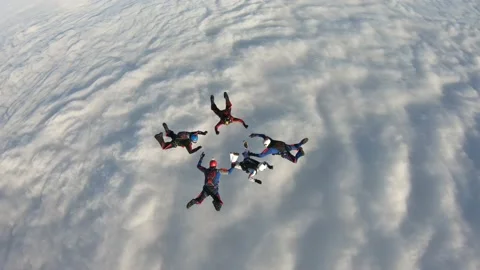 Team jump Stock Footage 145746926