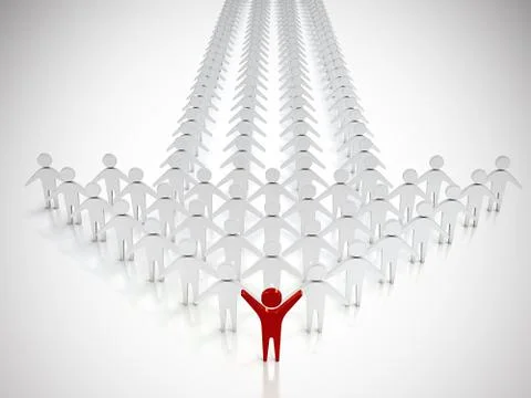 Team leader. Stock Illustration