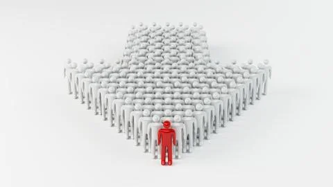 Team leader. Stock Illustration