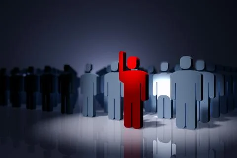 Team leader Ilustración de archivo