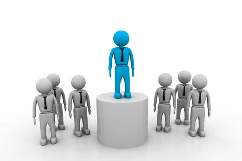 Team leader Illustrazione stock