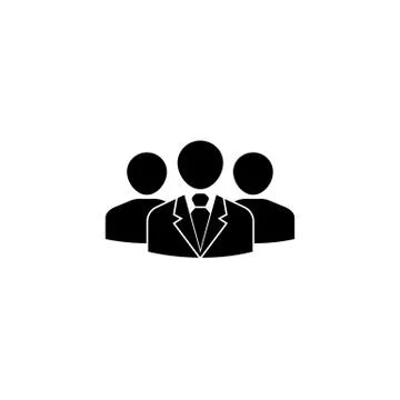 Team Leader solid icon, people, business イラスト素材