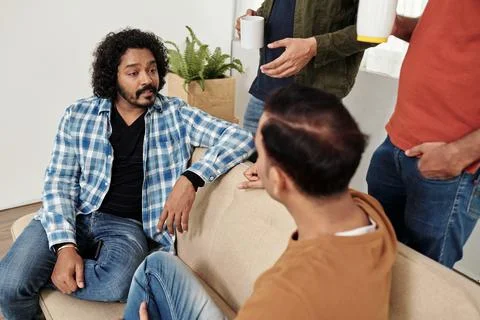 Team Leader Taking to Developers Stock Photos