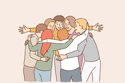 Team, leadership, win concept 库存插图