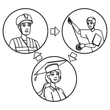 Team lean startup vector 스톡 일러스트