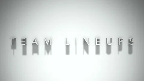 team lineups 3D title animation white te... | Stock Video | Pond5