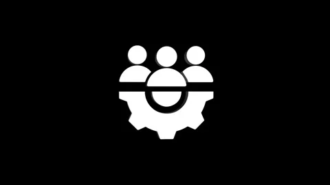 Team management 3D rendering rotating gear mechanism wheel for teamwork suc.. Stock Footage 313465810