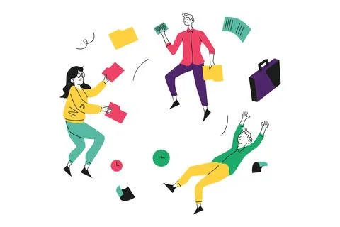 Team Management Illustration Stock Illustration