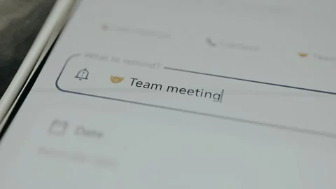 Team Meeting Reminder Field Macro Close Up Video stock 330655323