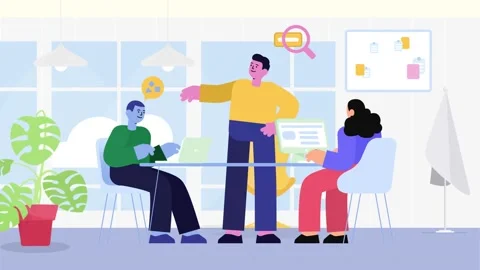 Team  members working Stock Footage 228941407