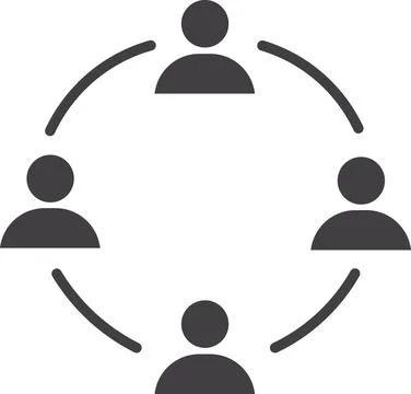 Team network Stock Illustration