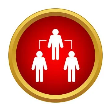 Team network representing hierarchy and organization in business Stock Illustration