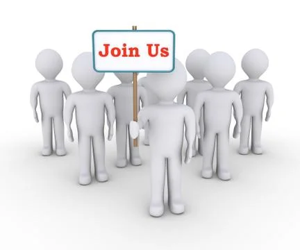 Team offering to join them Stock Illustration