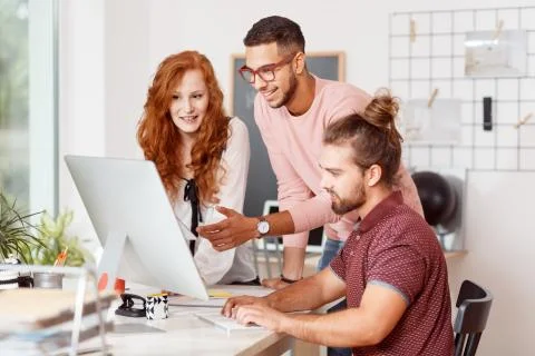 Team in office Foto stock