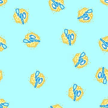Team paintball badge game vector seamless pattern Stock Illustration