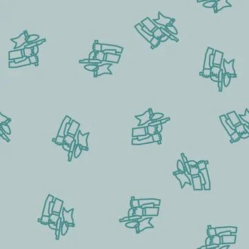 Team paintball game line vector seamless pattern 스톡 일러스트