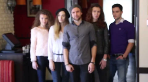 Team of people blurred composition Stock Footage 60586248