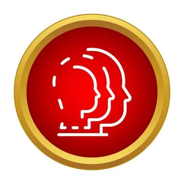 Team people icon representing community cooperation leadership Stock Illustration
