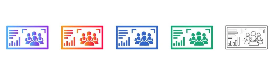 Team Performance Analytics Dashboard Icon Stock Illustration