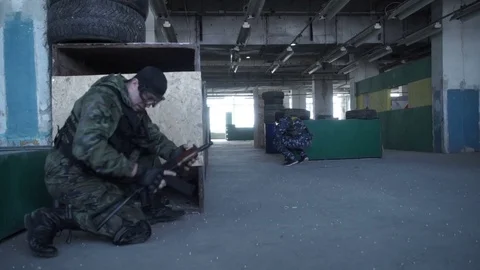 The team plays airsoft Видео 75335309