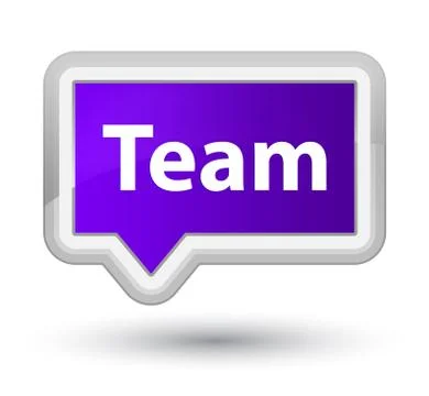 Team prime purple banner button Stock Illustration